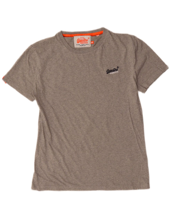 Superdry Mens T-Shirt Top Medium Grey Cotton