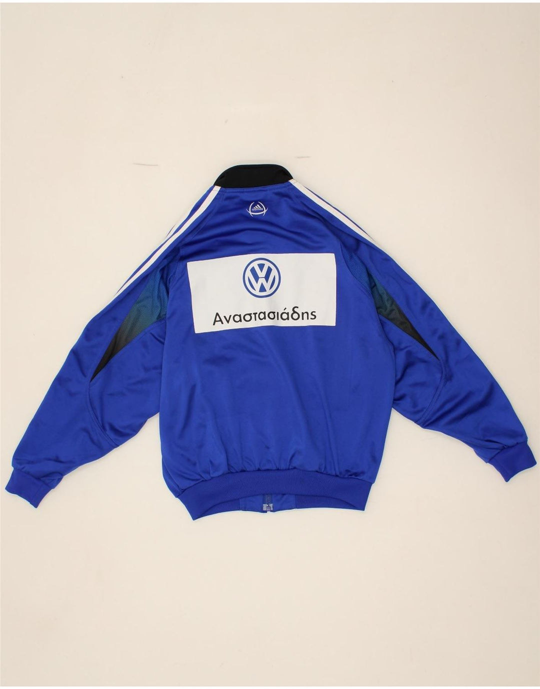 ADIDAS Boys Graphic Tracksuit Top Jacket 11-12 Years Large Blue Vintage Adidas and Second-Hand Adidas from Messina Hembry 