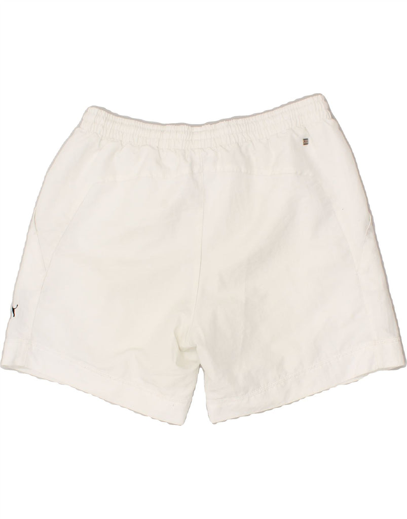 PUMA Mens Sport Shorts Medium White Polyester | Vintage Puma | Thrift | Second-Hand Puma | Used Clothing | Messina Hembry 