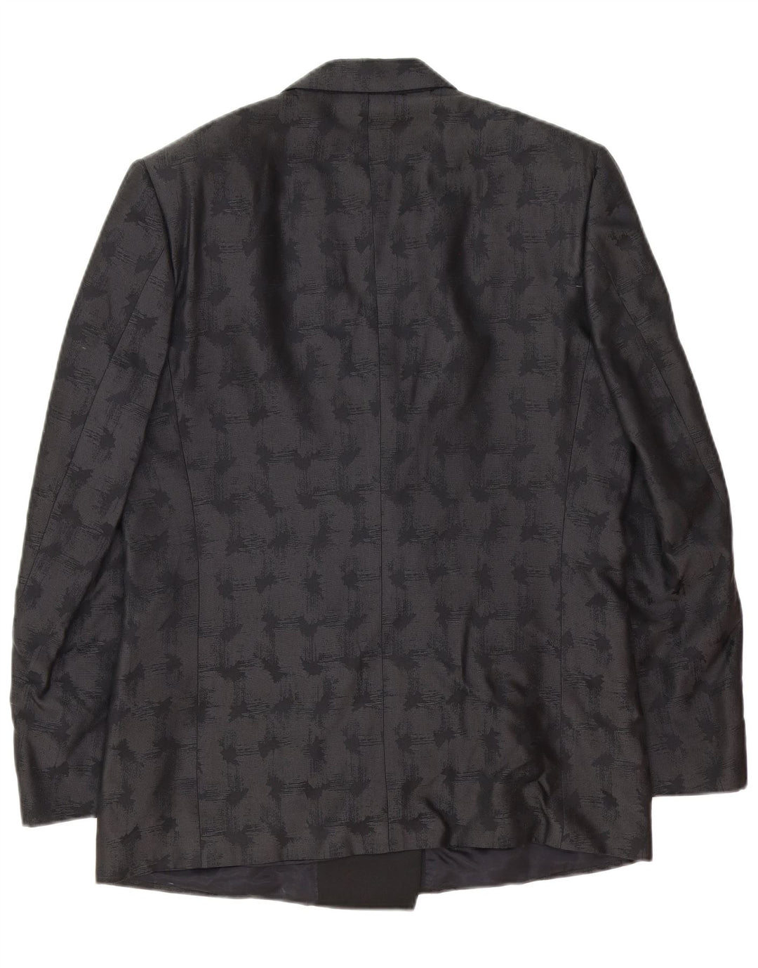 Pierre Cardin Mens Blazer Jacket IT 50 Large Black Geometric Classic
