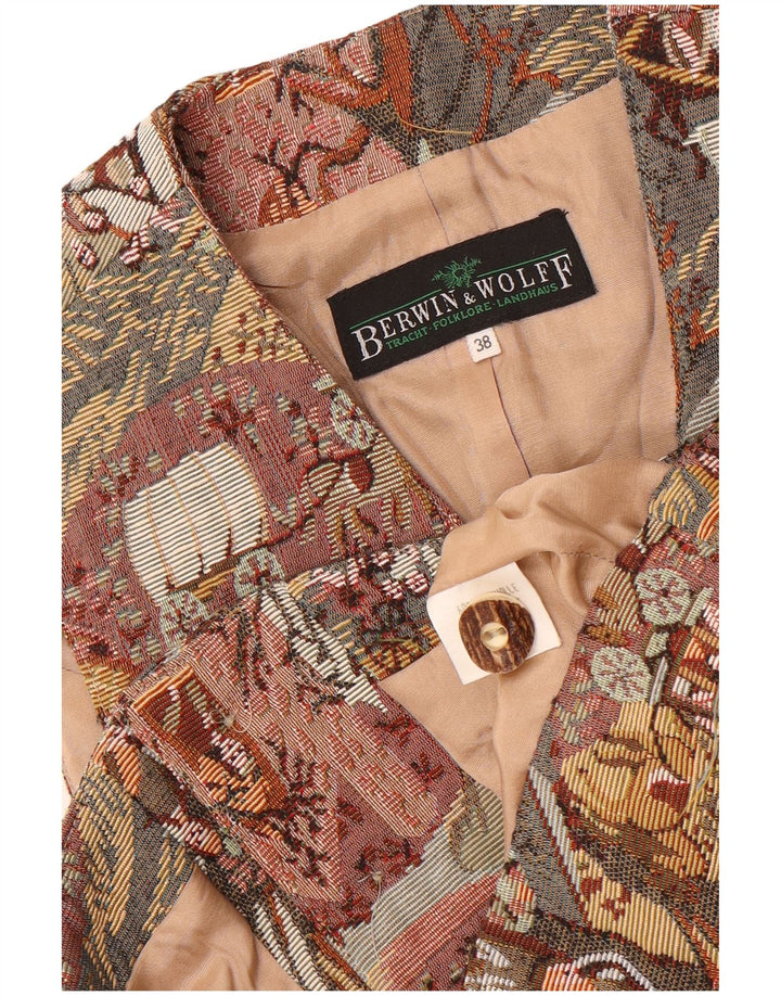Berwin & Wolff Womens Waistcoat IT 38 XS Multicoloured Patchwork Cotton
