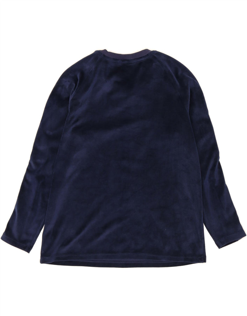 MICHAEL KORS Womens Velour Full Tracksuit UK 12 Medium  Navy Blue Vintage Michael Kors and Second-Hand Michael Kors from Messina Hembry 