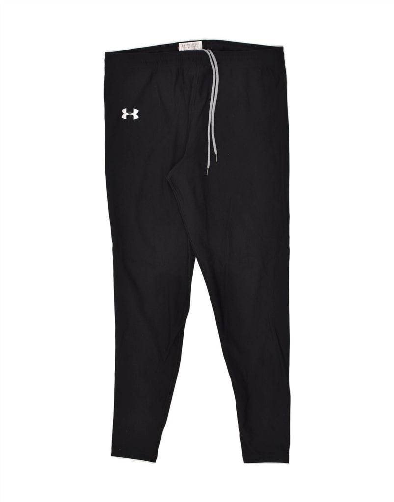 UNDER ARMOUR Womens Cold Gear Tracksuit Trousers UK 20 2XL Black Nylon | Vintage Under Armour | Thrift | Second-Hand Under Armour | Used Clothing | Messina Hembry 