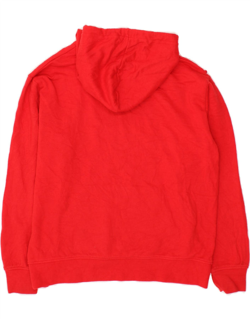 VANS Mens Graphic Hoodie Jumper Medium Red Cotton Vintage Vans and Second-Hand Vans from Messina Hembry 
