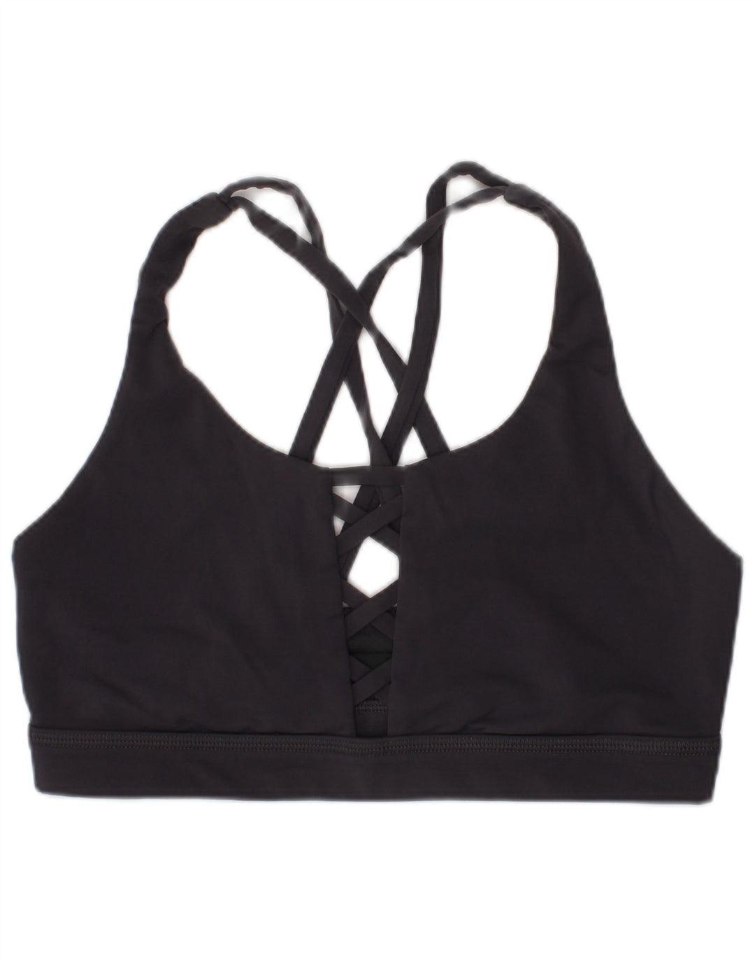 Lululemon Womens Sport Bra Top US 6 Medium Black Sports