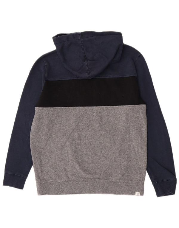 Vans Boys Graphic Hoodie Jumper 10-11 Years Medium Navy Blue Colourblock