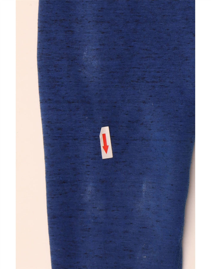 Nike Mens Zip Hoodie Sweater Medium Blue Flecked Cotton