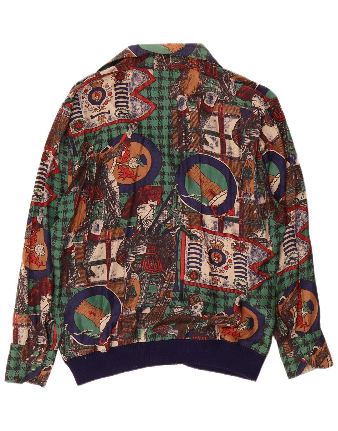 Tru Womens Graphic Long Sleeve Blouse Top EU 40 Medium Multicoloured Check