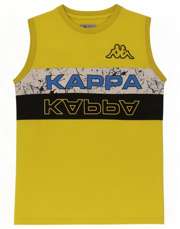 Kappa Boys Graphic Vest Top 15-16 Years Yellow