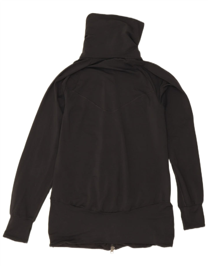 Nike Womens Tracksuit Top Jacket UK 10/12 Medium Black Polyester Sports
