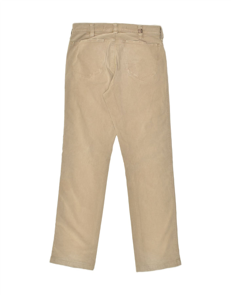 TRUSSARDI Mens Straight Casual Trousers IT 46 Small W30 L32  Beige Cotton | Vintage Trussardi | Thrift | Second-Hand Trussardi | Used Clothing | Messina Hembry 