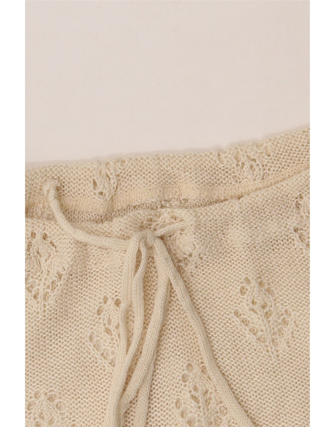 VINTAGE Womens Knit Blouse Top UK 14 Medium Off White Acrylic Vintage Vintage and Second-Hand Vintage from Messina Hembry 