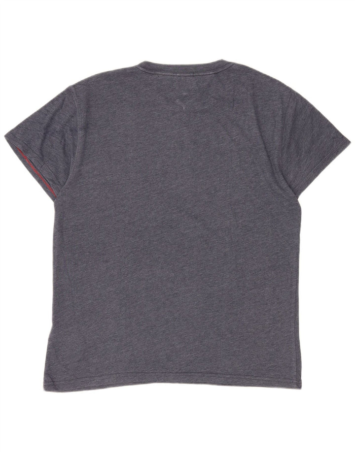 Tommy Hilfiger Mens Graphic T-Shirt Top Medium Navy Blue Cotton