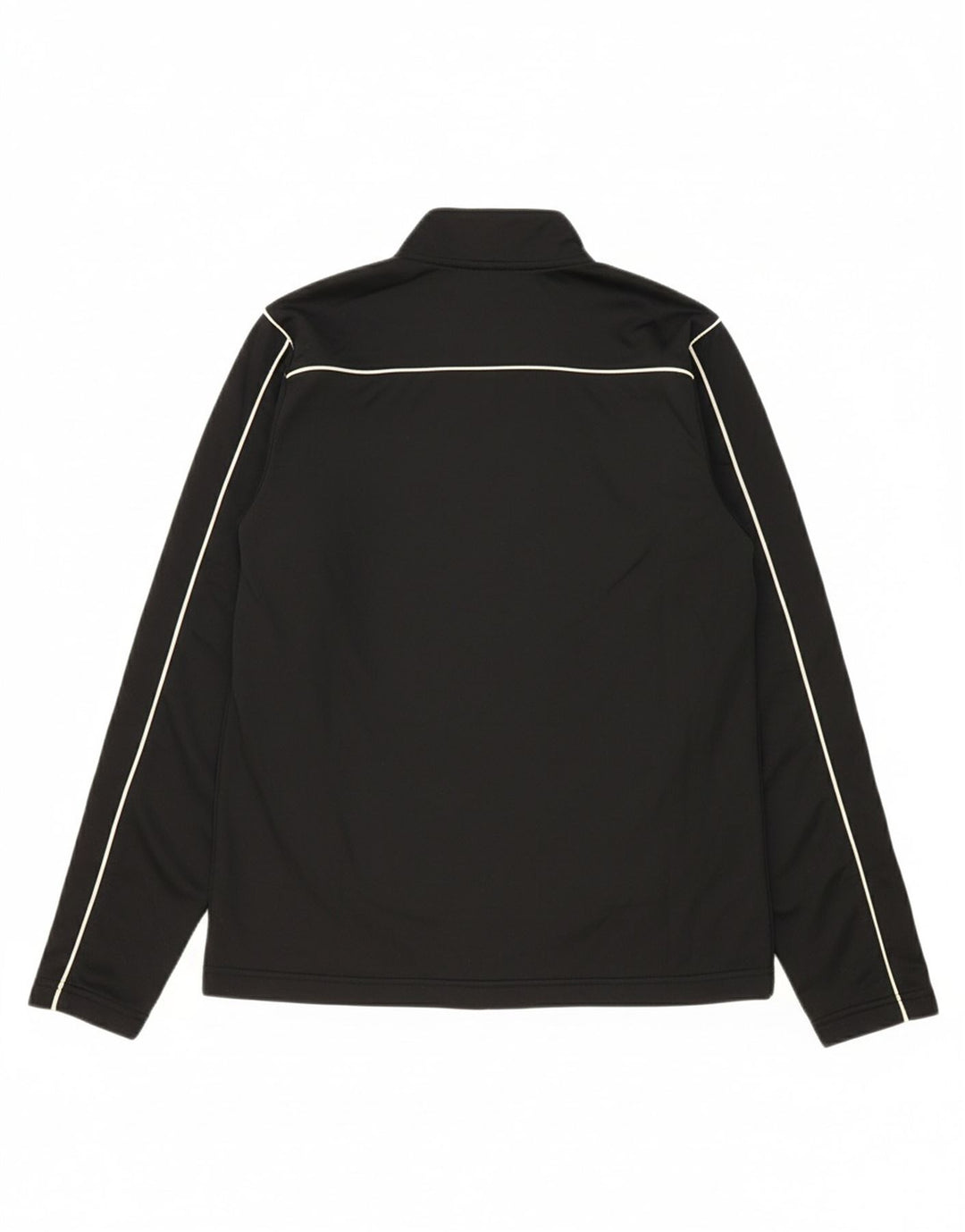 ASICS Womens Tracksuit Top Jacket UK 14 Medium Black Polyester