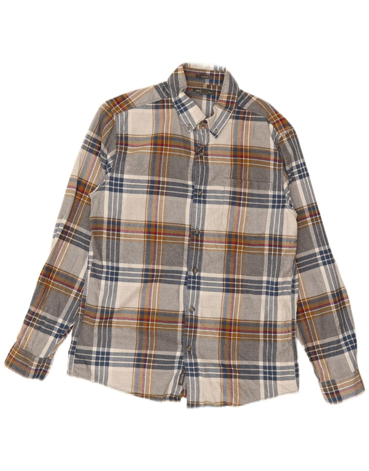 EDDIE BAUER Mens Classic Fit Flannel Shirt Medium Multicoloured Check