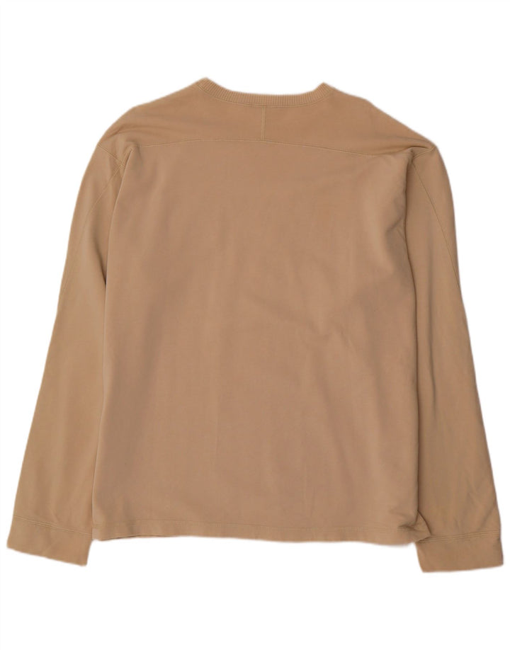 O'Neill Mens Graphic Top Long Sleeve Large Beige Cotton