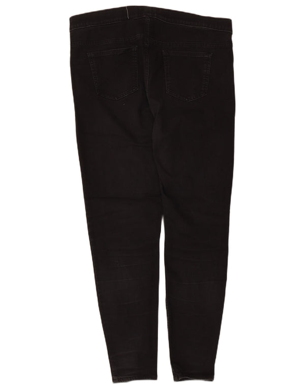 Marks & Spencer Womens Jegging Jeans UK 18 XL W34 L27 Black Cotton