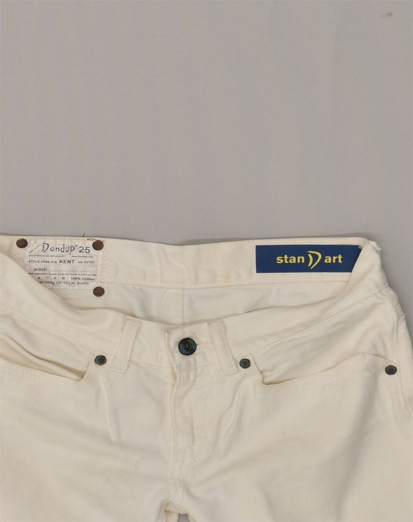 DONDUP Womens Kent Slim Jeans W30 L34  Off White Cotton | Vintage Dondup | Thrift | Second-Hand Dondup | Used Clothing | Messina Hembry 