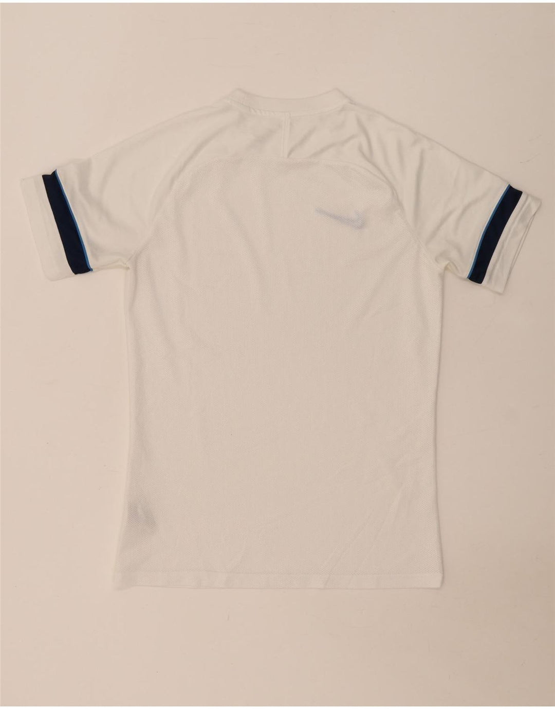 NIKE Mens Dri Fit T-Shirt Top Medium White Colourblock Polyester
