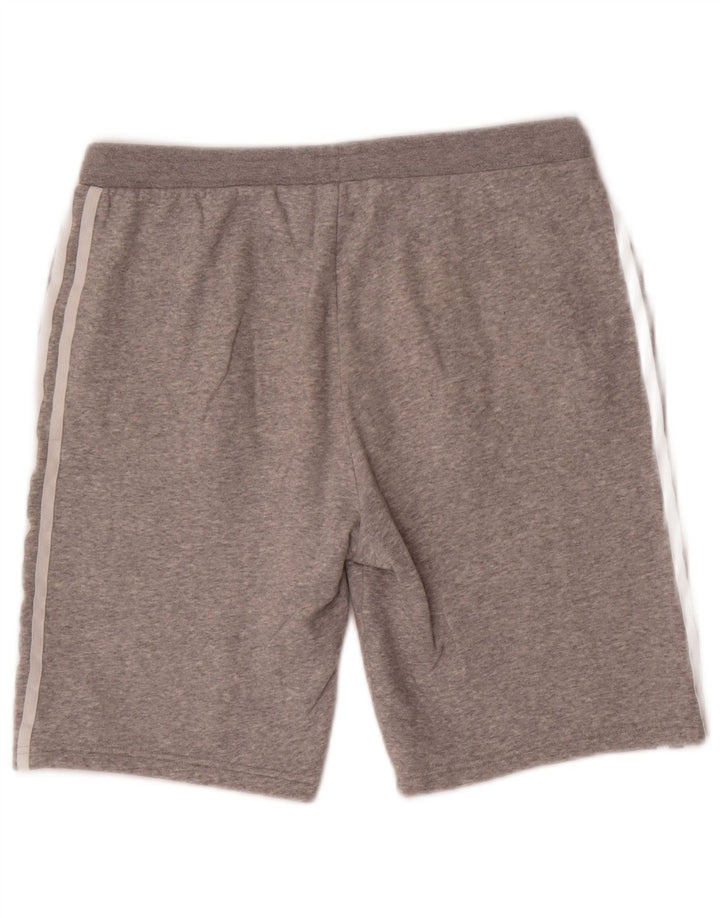 ADIDAS Boys Sport Shorts 13-14 Years Grey Cotton