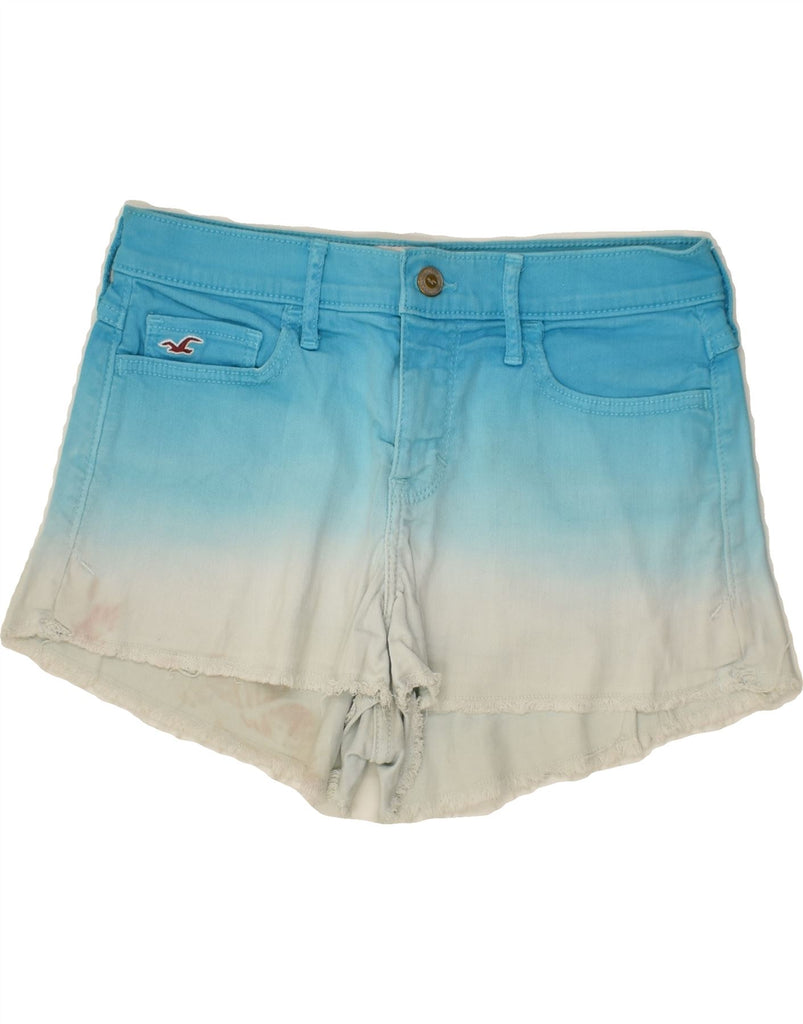 HOLLISTER Womens Denim Shorts W25 XS Blue Tie Dye Cotton | Vintage Hollister | Thrift | Second-Hand Hollister | Used Clothing | Messina Hembry 