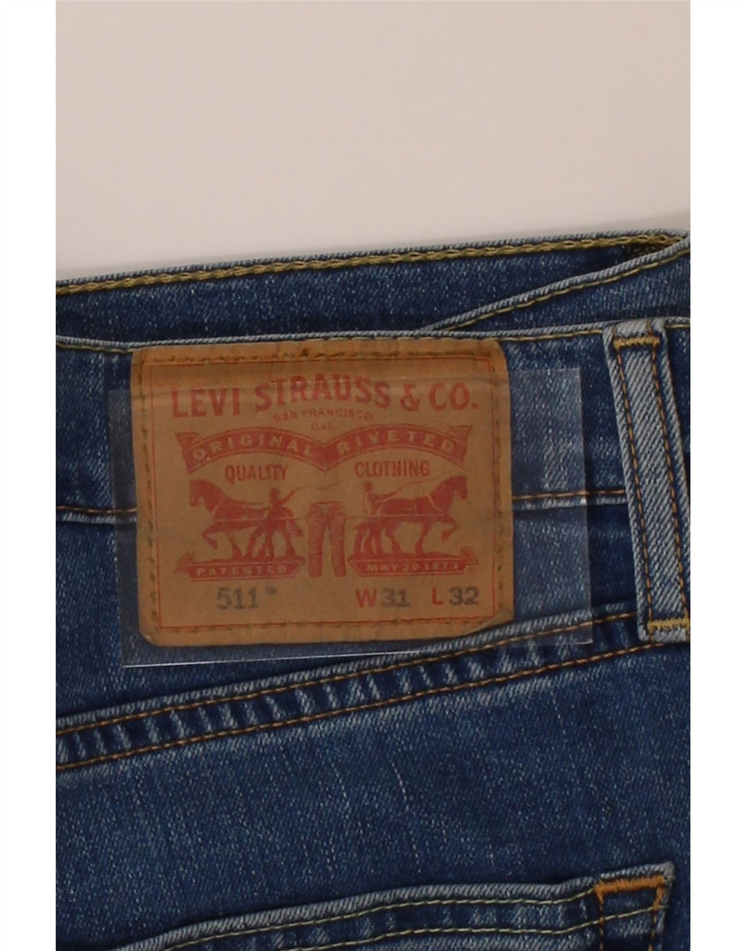 LEVI'S Mens 511 Slim Jeans W31 L32 Blue Cotton Vintage Levi's and Second-Hand Levi's from Messina Hembry 