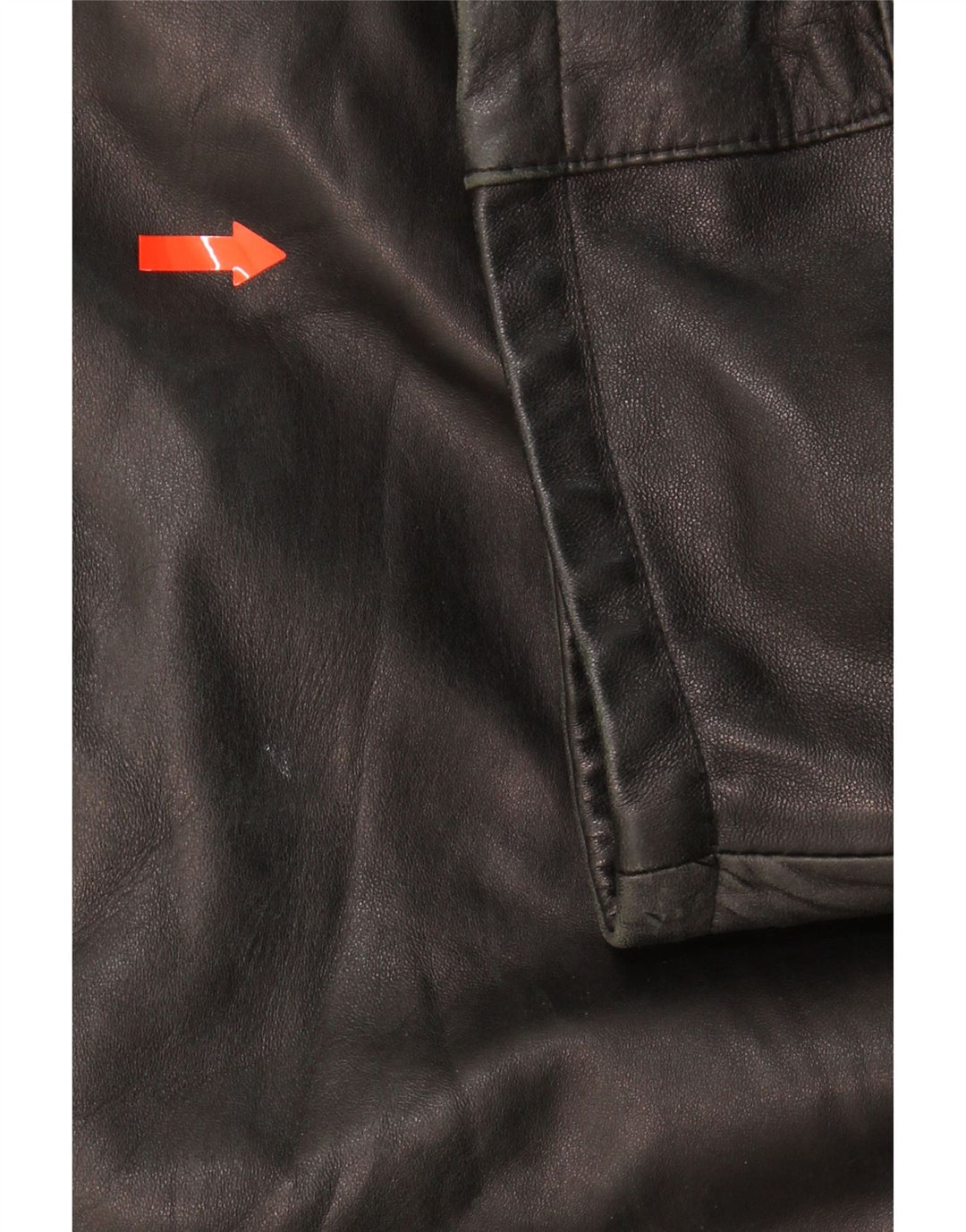 VINTAGE Mens Leather Coat UK 46 3XL Black Leather Vintage Vintage and Second-Hand Vintage from Messina Hembry 