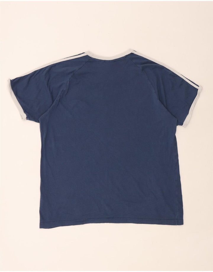ADIDAS Mens T-Shirt Top XL Blue Cotton