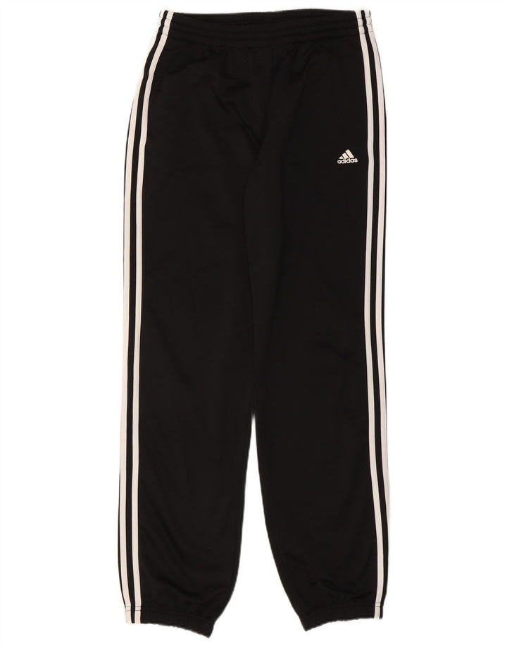 Adidas Boys Tracksuit Trousers Joggers 15-16 Years  Black Polyester