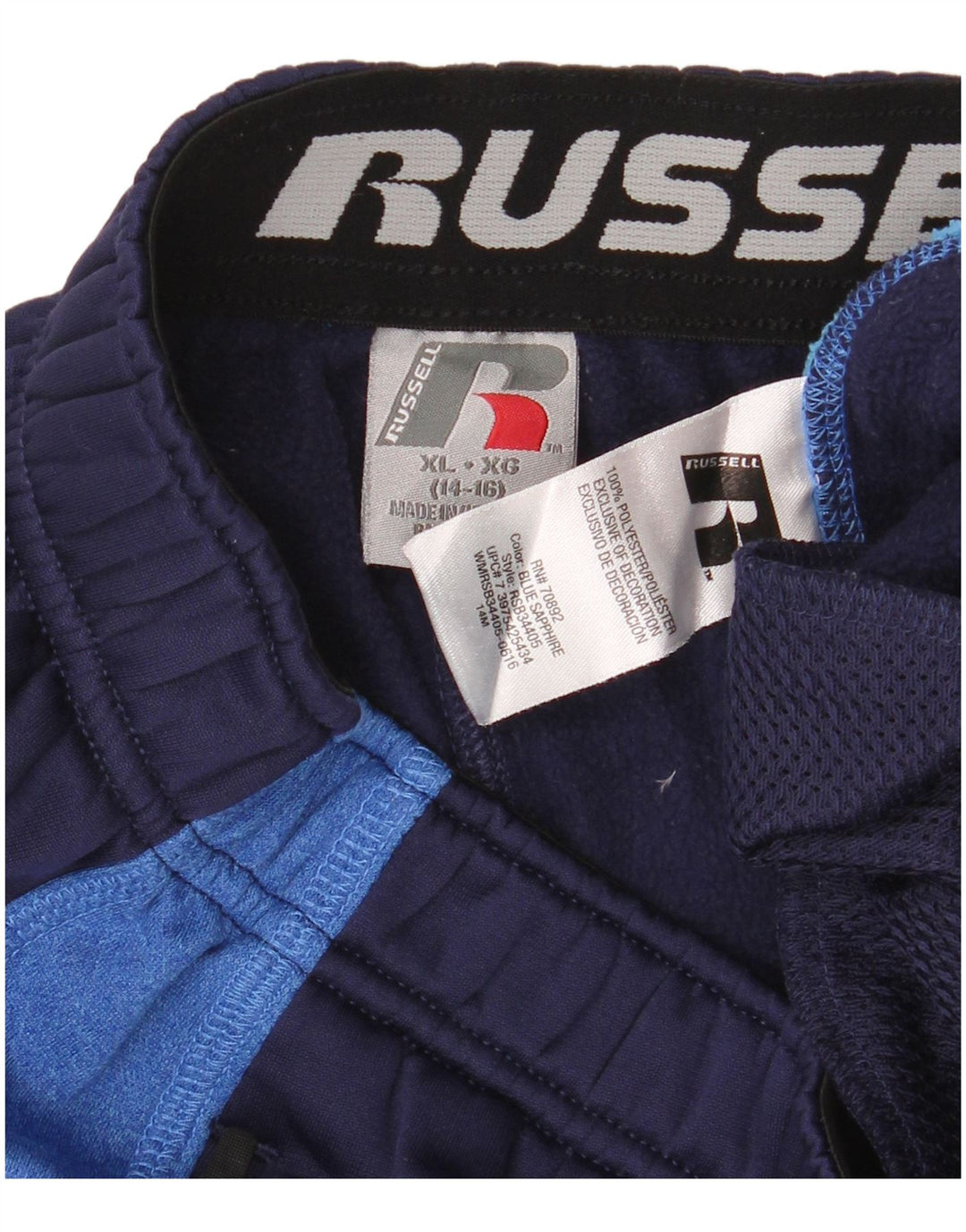 Russell Athletic Boys Tracksuit Trousers 14-15 Years XL Navy Blue