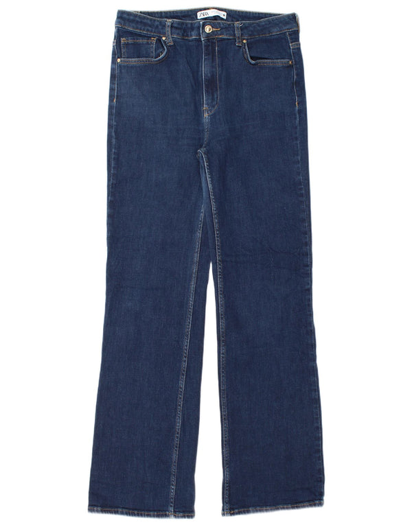 Zara Womens Straight Jeans EU 44 XL W34 L33 Navy Blue