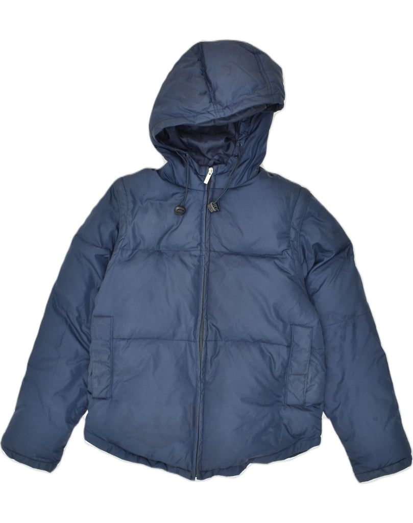 LEVI'S Girls Hooded Padded Jacket 15-16 Years Small Navy Blue Polyamide | Vintage Levi's | Thrift | Second-Hand Levi's | Used Clothing | Messina Hembry 