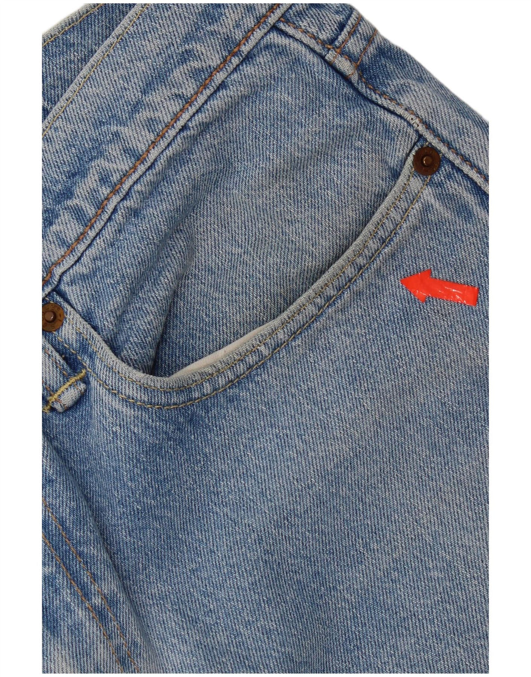 Levi's Womens 512 Slim Tapered Jeans W32 L28 Blue Cotton