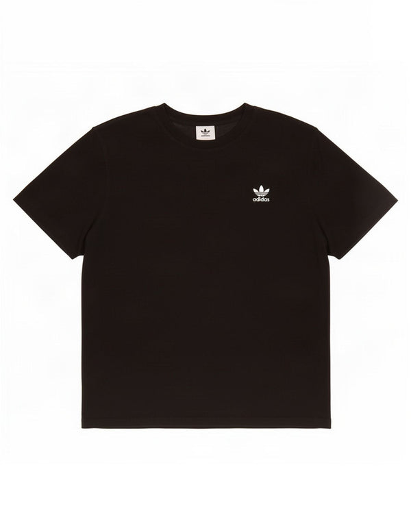 Adidas Mens T-Shirt Top Large Black Cotton