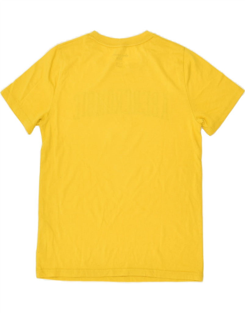 ABERCROMBIE & FITCH Boys Graphic T-Shirt Top 11-12 Years Yellow Cotton | Vintage Abercrombie & Fitch | Thrift | Second-Hand Abercrombie & Fitch | Used Clothing | Messina Hembry 