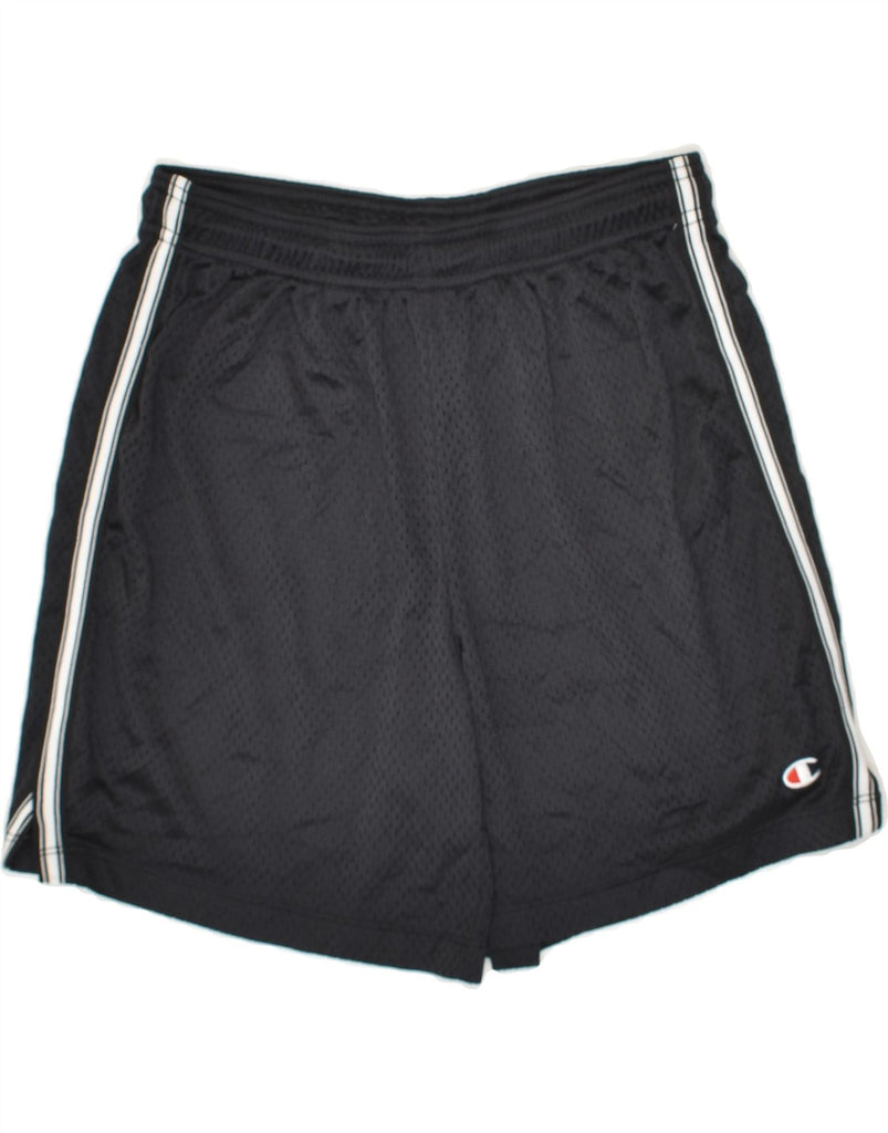 CHAMPION Mens Sport Shorts Small Black Polyester | Vintage Champion | Thrift | Second-Hand Champion | Used Clothing | Messina Hembry 