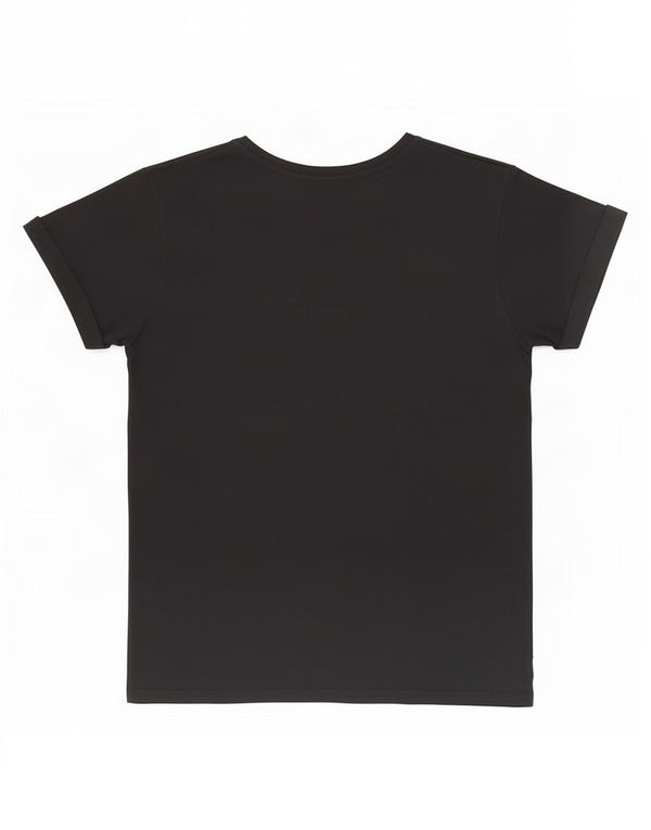 Lotto Womens Life's Graphic T-Shirt Top UK 10 Small Black Floral