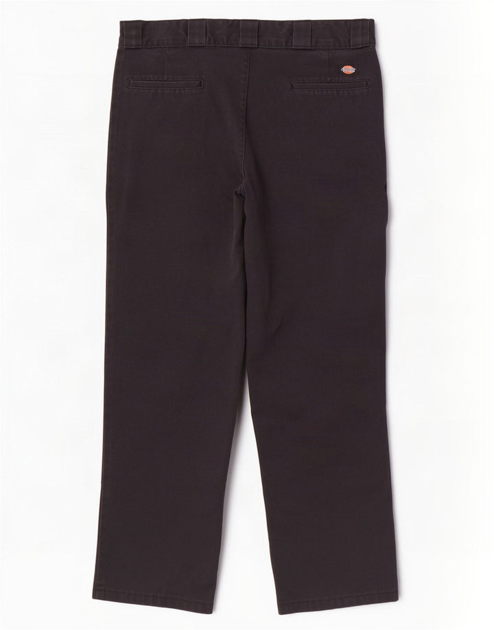 Dickies Mens Straight Chino Trousers W34 L29 Black