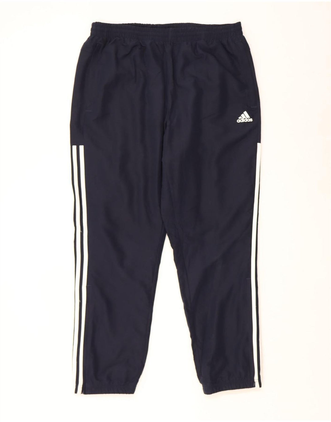 ADIDAS Mens Tracksuit Trousers Joggers Large  Navy Blue Polyester