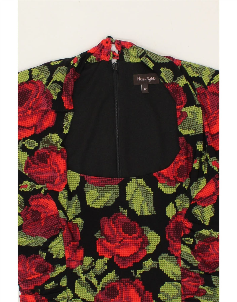 PHASE EIGHT Womens Bodycon Dress UK 12 Medium Multicoloured Floral Vintage Phase Eight and Second-Hand Phase Eight from Messina Hembry 
