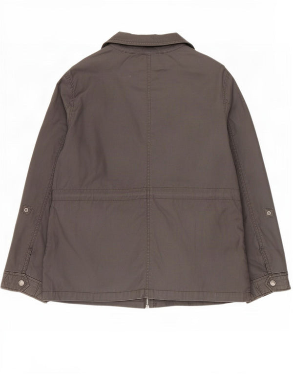 White Stuff Womens Utility Jacket UK 14 Large Grey Cotton