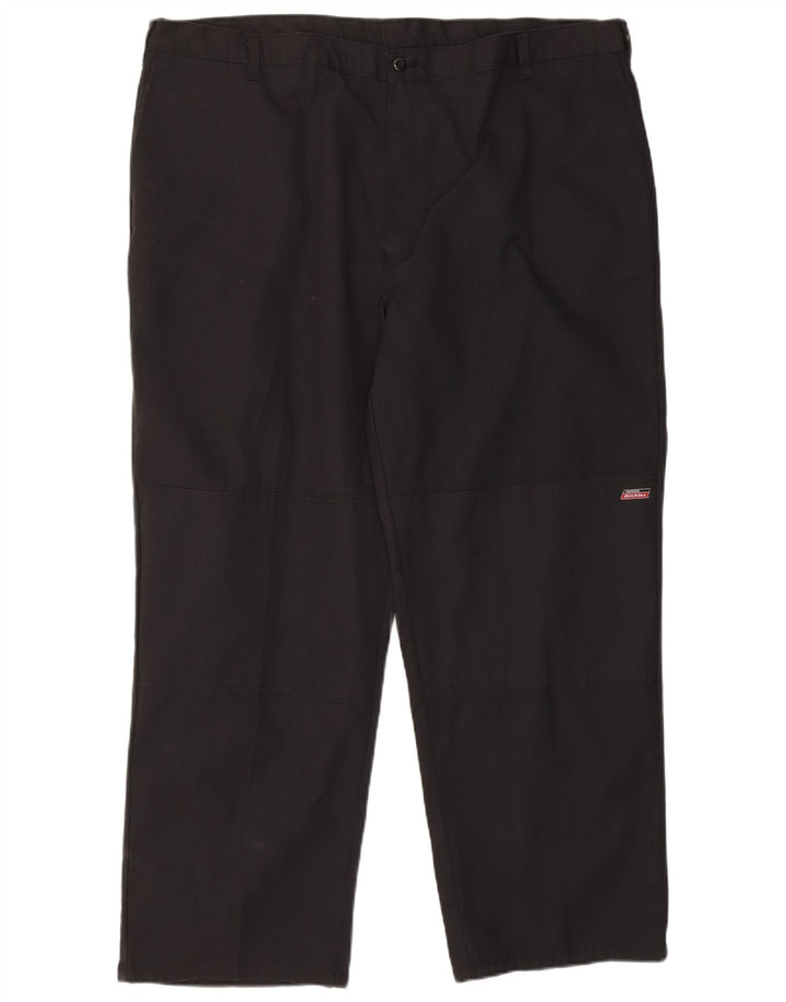 DICKIES Mens Straight Cargo Trousers W44 L30 Black
