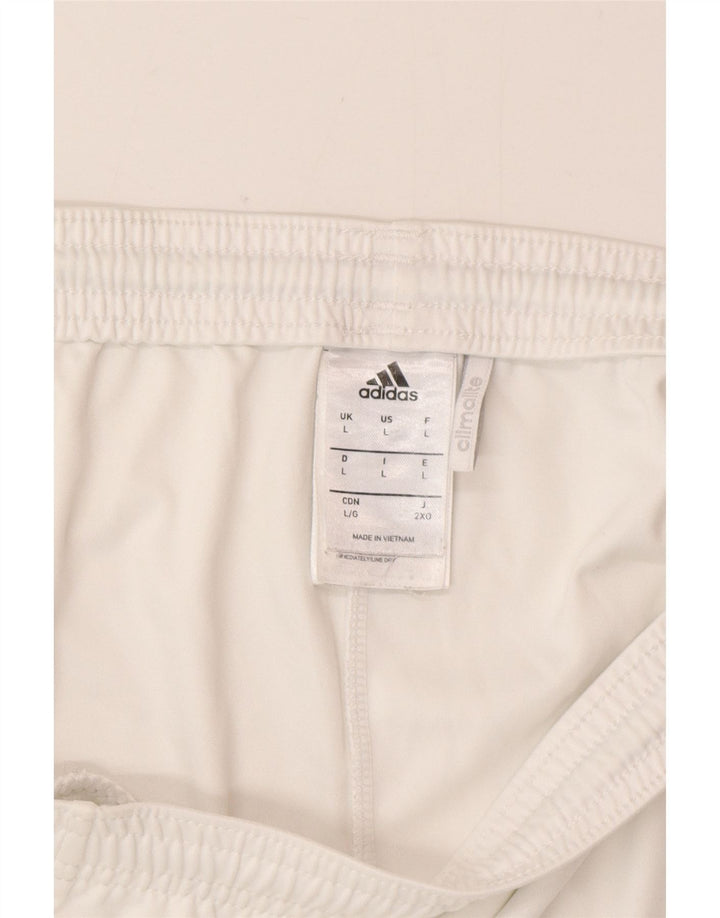 Adidas Mens Climalite Sport Shorts Large  White Polyester