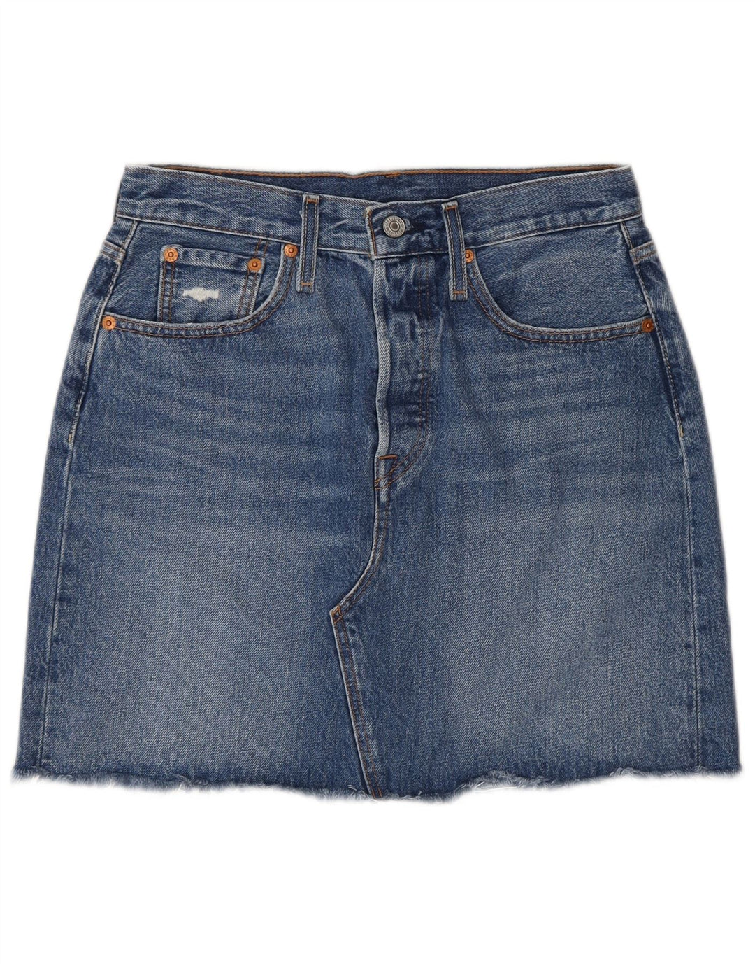 Levi's Womens Denim Skirt W28 Medium Blue Cotton