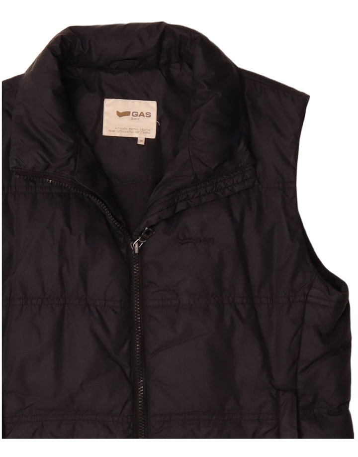 Gas Womens Padded Gilet UK 14 Medium Navy Blue Polyester