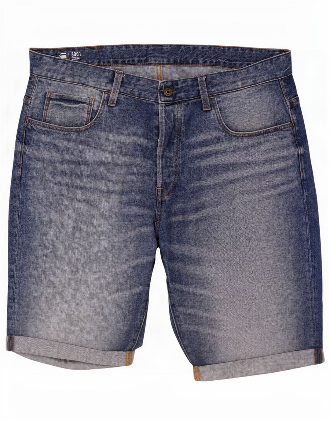 G-Star Mens Denim Shorts W36 Large Blue