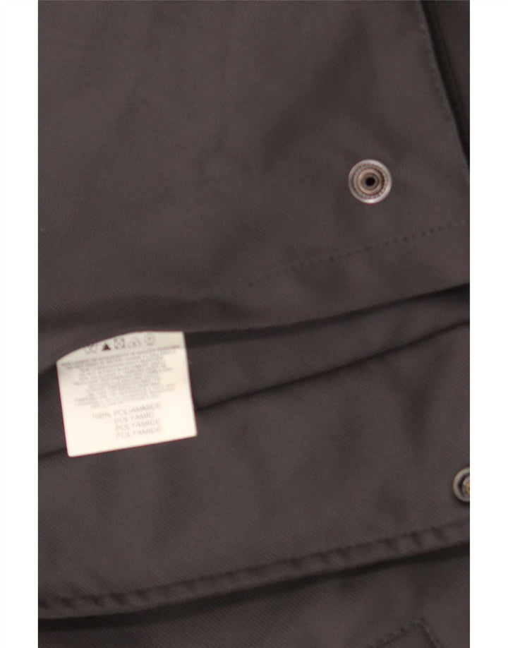 Fay Mens Overcoat UK 46 3XL Black Polyamide