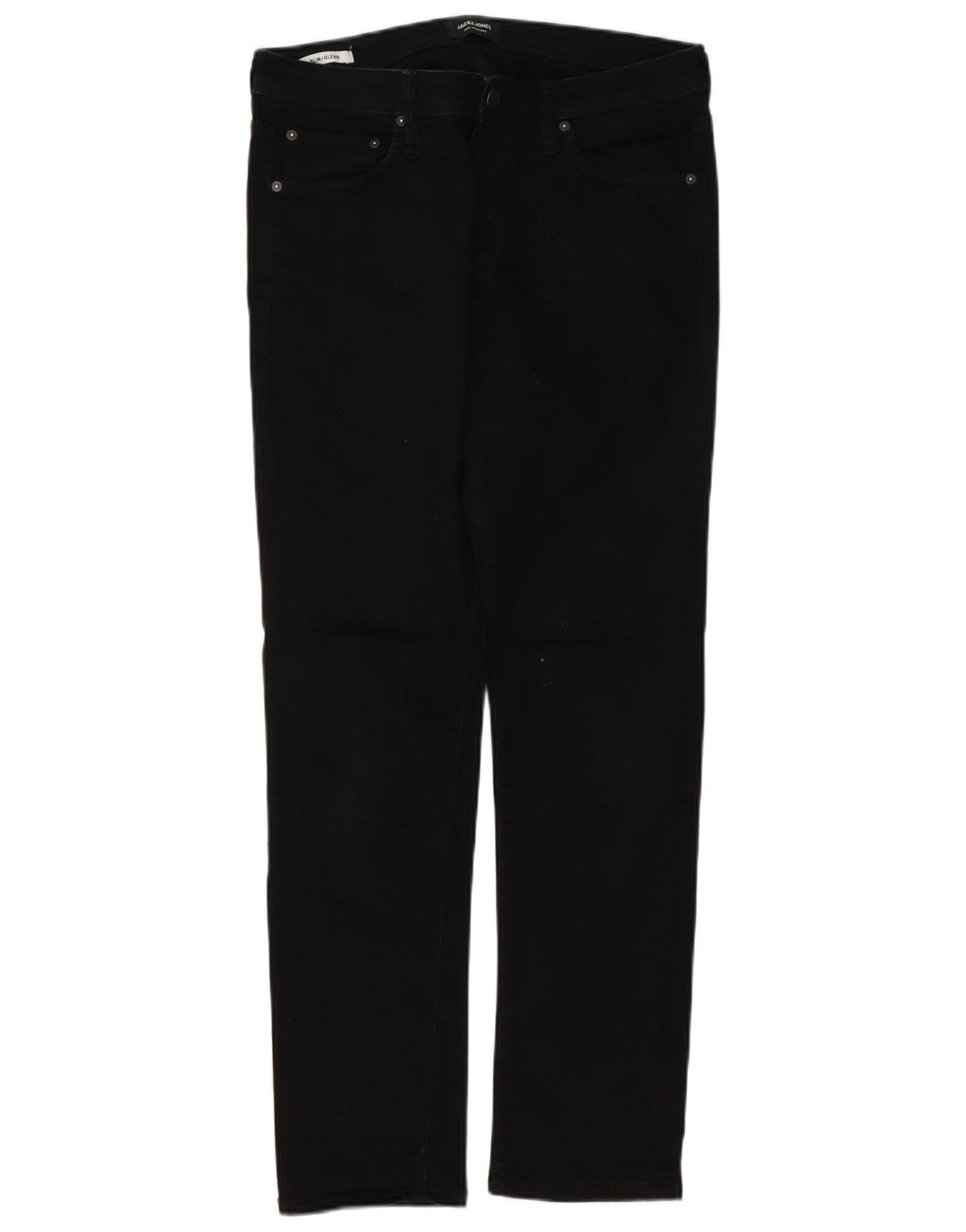 Jack & Jones Mens GLENN Slim Jeans W32 L32 Black Cotton
