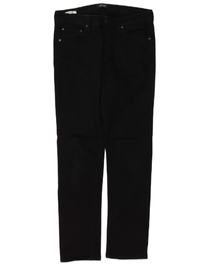 Jack & Jones Mens GLENN Slim Jeans W32 L32 Black Cotton