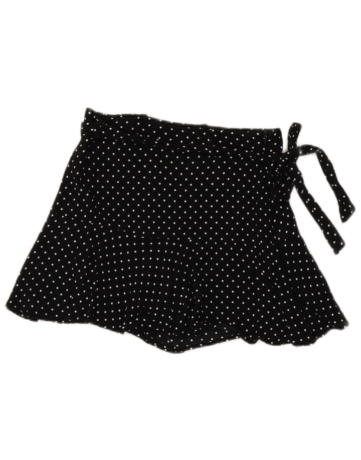 ZARA Womens Casual Shorts Small W26  Black Polka Dot